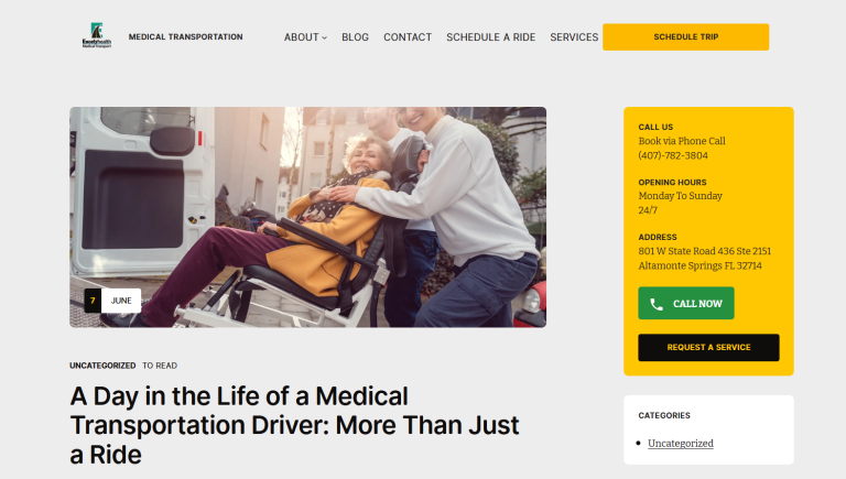 Why Clermont Residents Are Choosing Excely Health Medical Transport for Local Medical Transportation Over Ride-Share Services