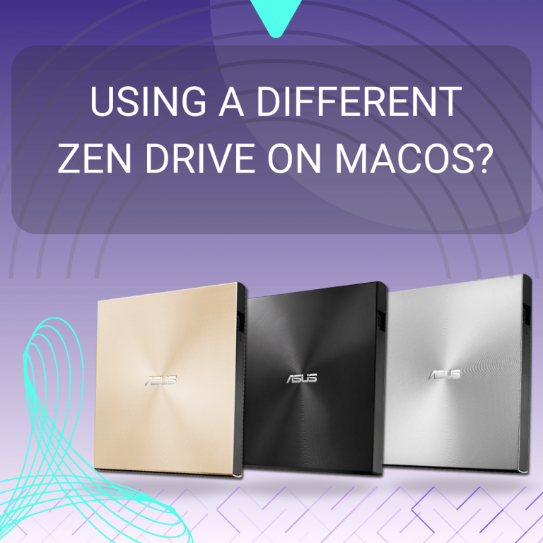 ASUS ZenDrive U9M external DVD writer product photo from Official Assus Website.